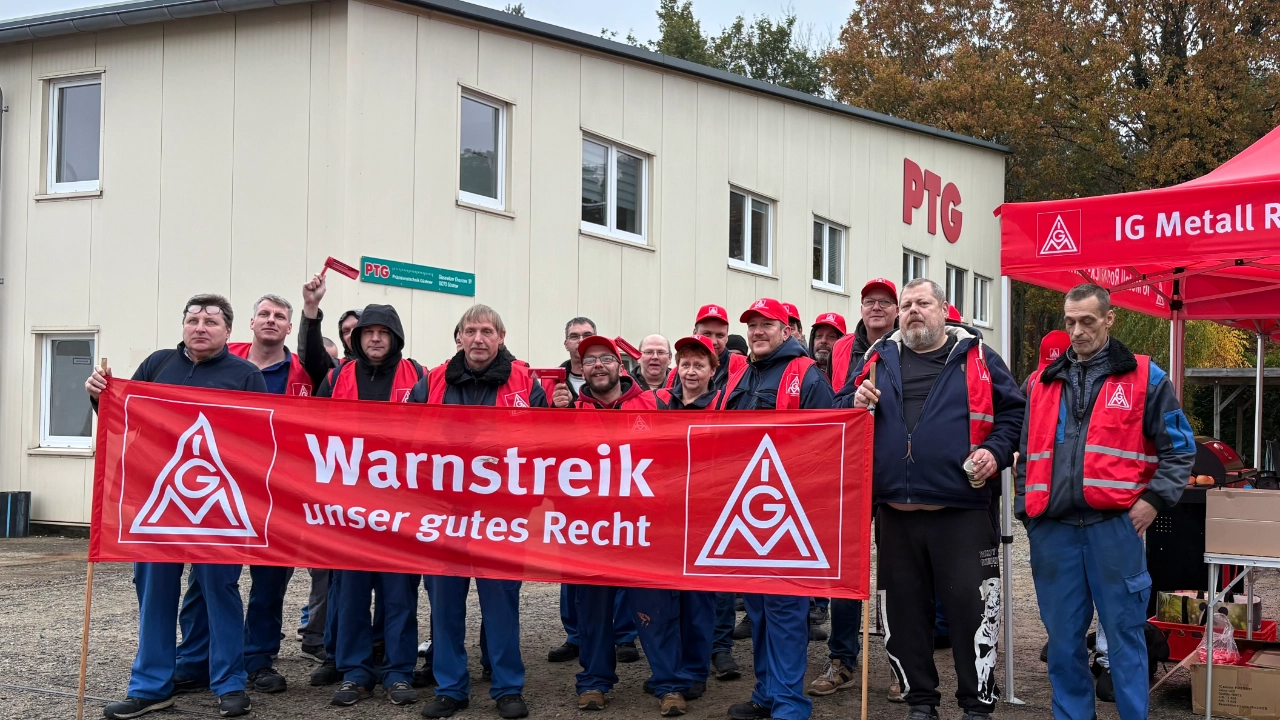 zweiter Warnstreik bei PTG