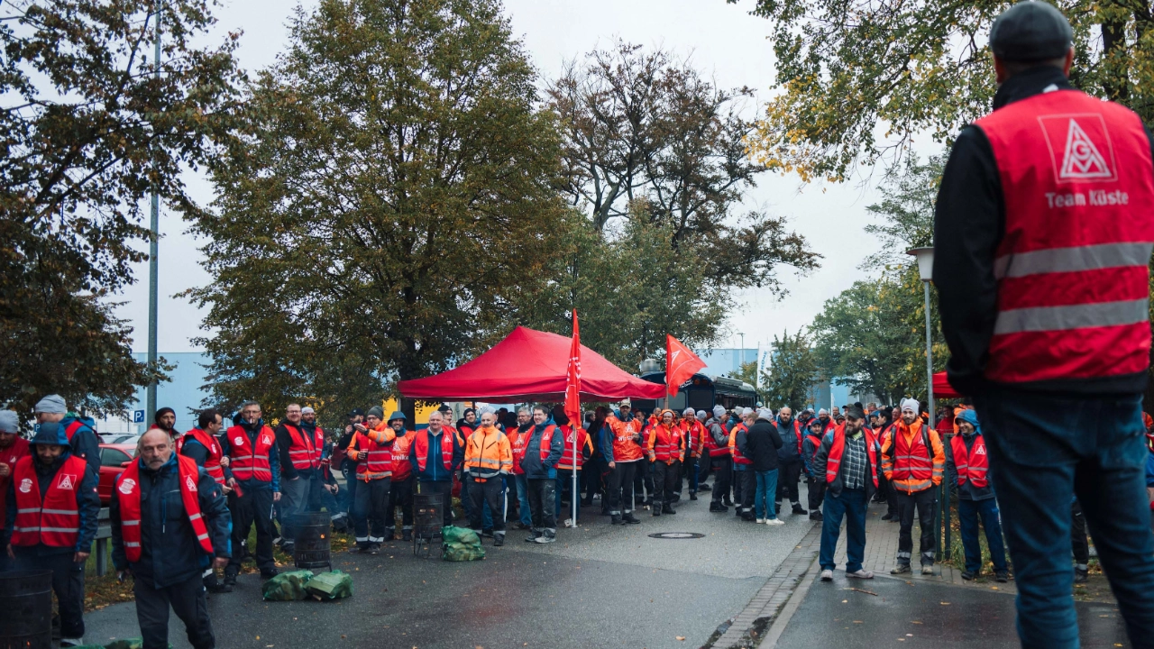 Warnstreik bei Brüggen am 19.10.2023