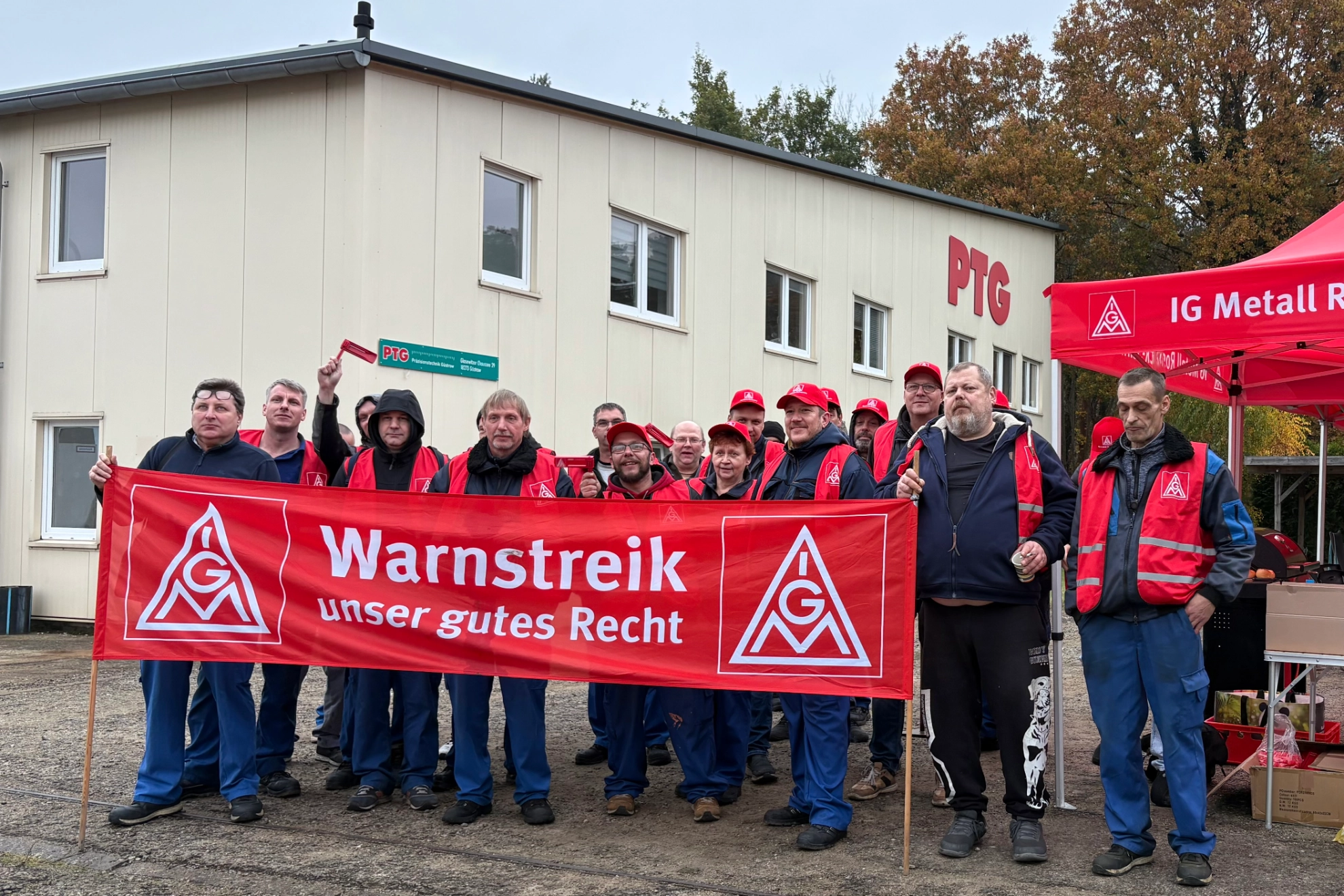 zweiter Warnstreik bei PTG