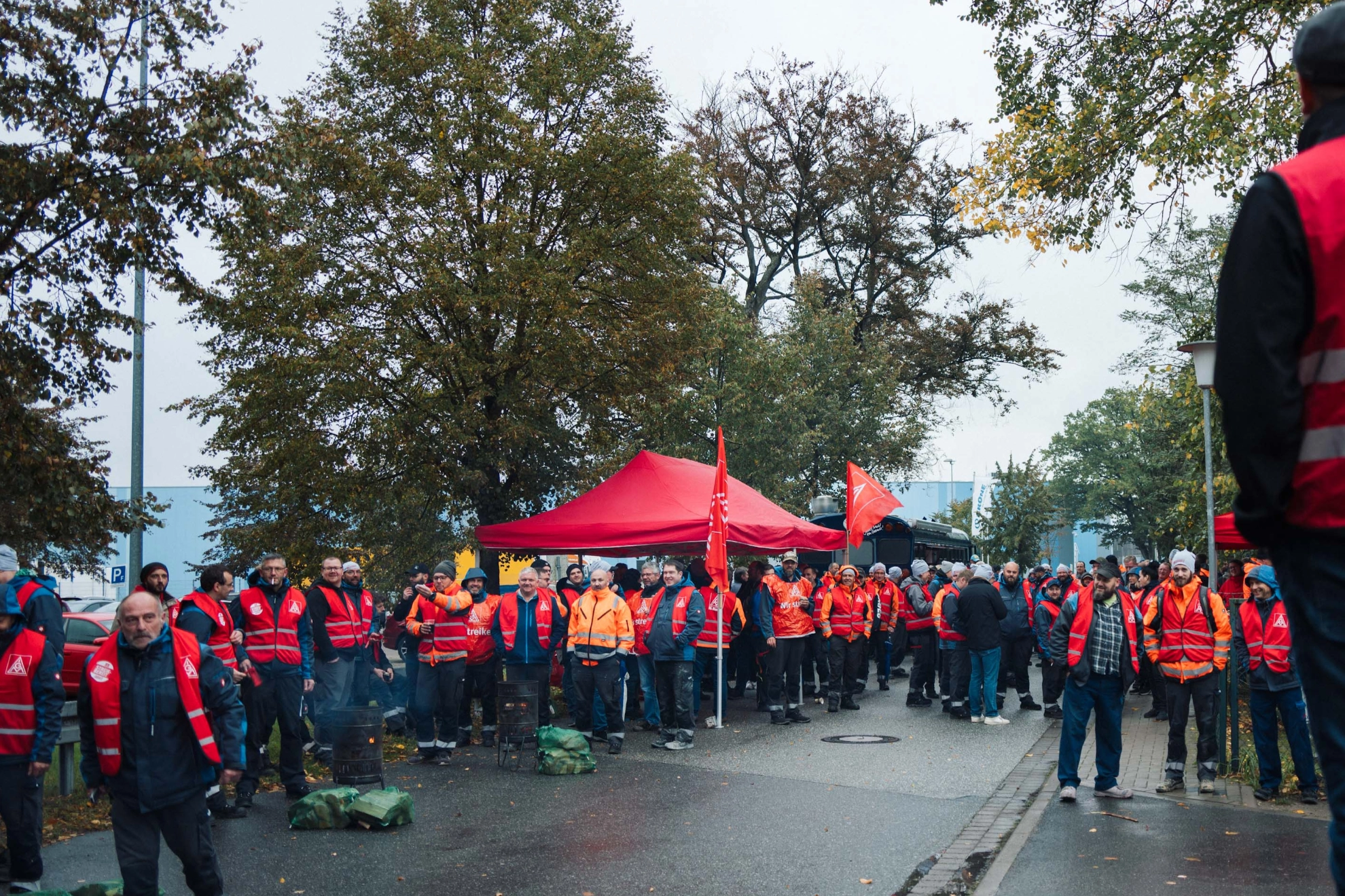 Warnstreik bei Brüggen am 19.10.2023