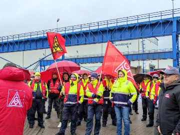 2. Warnstreik bei Nordex Energy